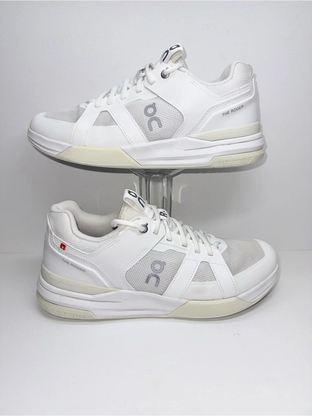 On Running The Roger Women White Tennis Shoes